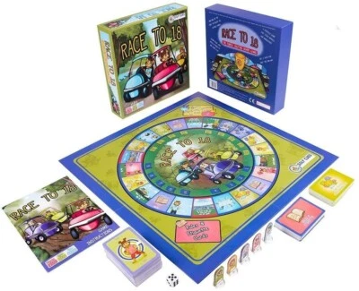 Golf Board Game Race To 18 Family Fun 18 Holes & Clubhouse Kids Learning Golf - Image 1 of 4