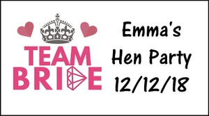 48 Hen Party Stickers Party Labels Favours Sweet Bags Thank You Personalised - Picture 1 of 4