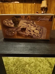 Gorham 1831 Country Terrace Spoon Rest Metal Serveware - Imagen 1 de 6