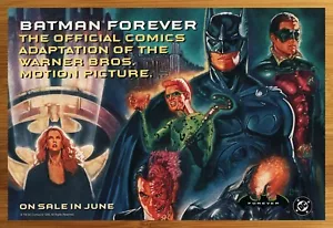 1995 Batman Forever Movie Adaptation Vintage Print Ad/Poster DC Comics Promo Art - Picture 1 of 4