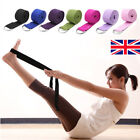 Portable D-Ring Yoga Stretch Strap Training Belt Leg Fitness Exercise Gym 
