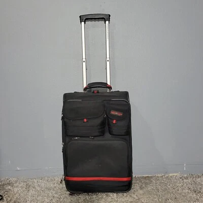 Maleta de viaje de lona con ruedas Polo Ralph Lauren equipaje de mano equipaje de lona negra Foto 1 de 4