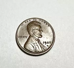 1926-D Lincoln Head Cent Wheat Penny Denver Mint BN KM#132 XF-AU - Picture 1 of 2
