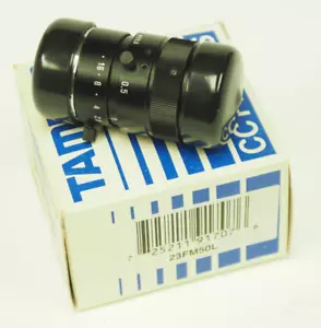 TAMRON / BANNER 23FM50L 50 mm, F/2.8 , 1 1/2" C Mount Lens Free Fast Ship - Picture 1 of 3