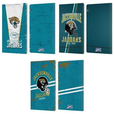 NFL JACKSONVILLE JAGUARS LOGO ART LEATHER BOOK CASE FOR HUAWEI XIAOMI TABLET - Image 1 of 4