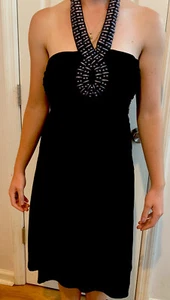 Mujeres Mini Vestido Cuello Halter Damas Noche Fiesta Cóctel Talla EE. UU. Med - Imagen 1 de 4