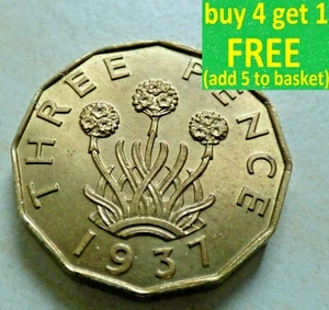 George VI Threepence Choice of Dates 1936 - 1952 Pick Your Own Choose from list - Picture 1 of 146