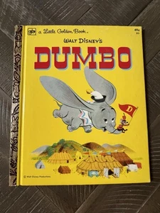 1974 Little Golden Book #D3 Walt Disney's Dumbo 36th Printing VG - Imagen 1 de 9