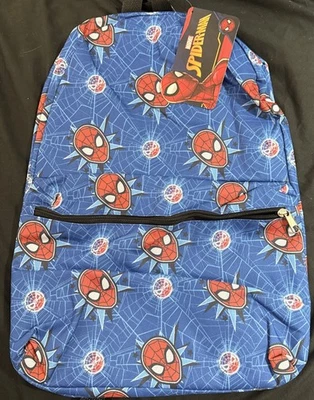 NWT Marvel Spiderman Backpack By Fast Forward - Blue - Image 1 of 4