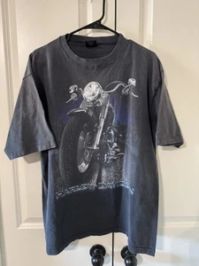 Camiseta Harley Davidson Vintage 97 Grande Desteñida Negra Back Hit Key West - Imagen 1 de 5
