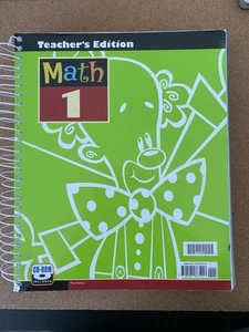 Bob Jones BJU Press Math 1 Teacher's Edition 3rd Edition With CD - No Marks - Picture 1 of 6