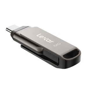 Lexar 64GB JumpDrive Dual Drive D400 USB 3.1 Type-C and Type-A Flash Drive for - Picture 1 of 1