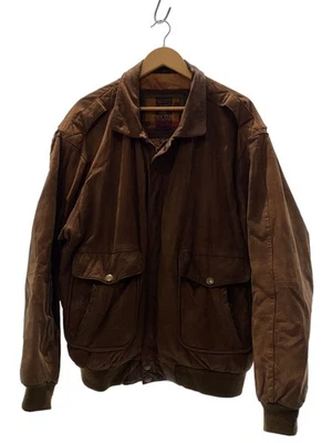 Structure Leather Flight Jacket XL Brown Leather - Image 1 of 4