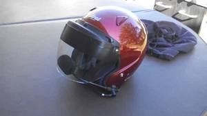 Arai Classic/m helmet size XL Maroon with face shield - Bild 1 von 11