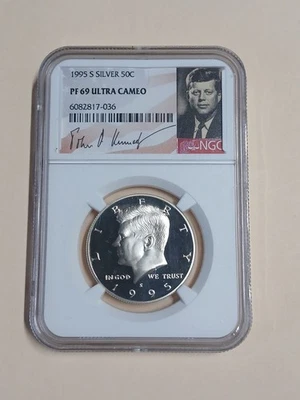 1995-S Kennedy Silver Half Dollar NGC PF 69 Ultra Cameo - Image 1 of 2