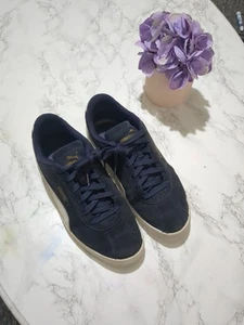 Zapatillas Puma SoftFoam+ Para Hombre Talla UK 8 – Azul Marino Gamuza y Blanco Clásicas #4B6 - Imagen 1 de 11