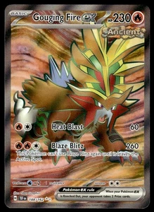 Pokemon TCG SV05: Temporal Forces #188/162 Gouging Fire ex NM - Picture 1 of 2