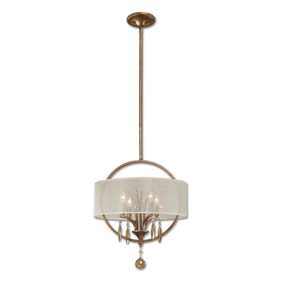 Lámpara de techo colgante Uttermost 21962 Alenya 4 luces de oro bruñido de 18 pulgadas Foto 1 de 1