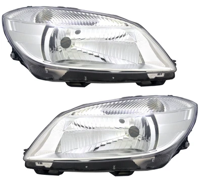 Scheinwerfer Set für Skoda Fabia Praktik Roomster 2010- Reflektor LWR Motor - Bild 1 von 4