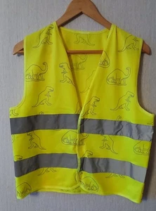 Warnweste mit Dinosaurier ca 4-7 Jahre - Bild 1 von 5