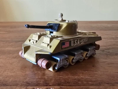 Vintage 1974 Matchbox/Lesney Battle Kings K101 Sherman Tank - Unboxed - Image 1 of 4