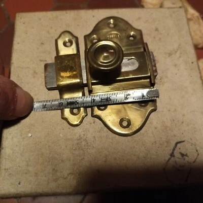  Targette En Laiton Neuf De Stock 85 mm NOS  - Photo 1/3