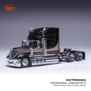 2010 INTERNATIONAL LONESTAR TRACTOR TRUCK 3-ASSI BLACK 1:64 SCALE BY IXO MODELS - Bild 1 von 2