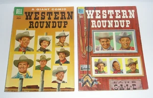 Dell Western Roundup Giant Comic #7 #12 Dale Evans Gene Autry Wild Bill años 50 - Imagen 1 de 8