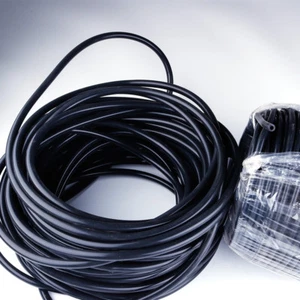 ID 3/8" 10mm Silicone Vacuum Tube Hose Silicon Tubing 3 Meters 10ft Black - Picture 1 of 4