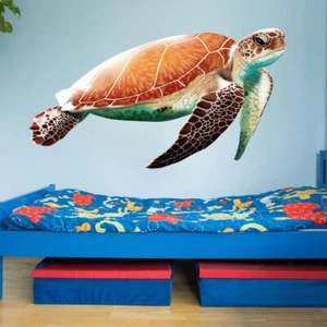 Sea Turtle Vinyl Wall Sticker Decal for Kids Rooms | Ocean Theme Decor VWAQ - NA - Picture 1 of 10