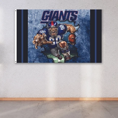 New York Giants 3x5 ft Flag NFL Football Champions Wall Decor Banner Cover