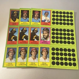 1981 Topps Scratch Off (Unscratched) Steve Carlton #104 - 4 CARD LOT (PH) - Picture 1 of 2