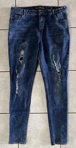 City Chic Denim Harley Mid Rise Skinny Jeans Size 16R Excellent Condition - Picture 1 of 7