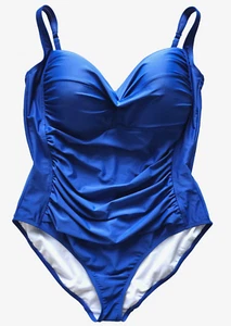 Nuevo con etiquetas Traje de baño Liz Claiborne lateral acanalado correas ajustables para mujer talla 24W - Imagen 1 de 10