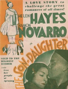 Hijo-Hija Helen Hayes, Ramón Novarro Heraldo Original de la Película 1932 - Imagen 1 de 3