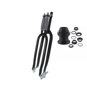 CDH 26"" Dual Classical 1"" Gewindespringer Fahrrad Gabel & 8 Stck. Gewinde Headset - Bild 1 von 14