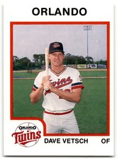 1987 ProCards Dave Vetsch Orlando Twins #892
