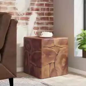 vidaXL Stool Solid Teak Wood - Picture 1 of 11