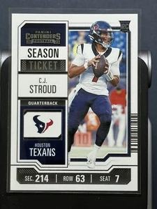 2023 Panini Contenders Football Lot ROOKIE QBs. CJ STROUD, LEVIS, BRYCE YOUNG. - Picture 1 of 6