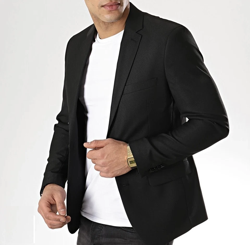VESTE BLAZER CELIO NOIRE POUR HOMME TAILLE 46 - Photo 1/4