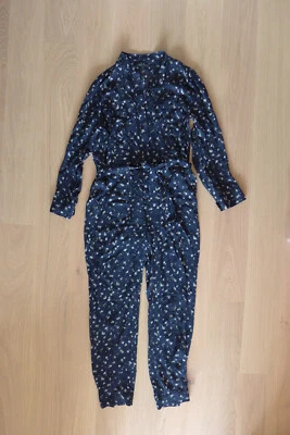 Rag & Bone Overall dunkelblau Blumenmuster Gr. 4 36 S - Bild 1 von 4