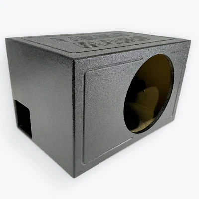 MEGABAS Mega Bass Single 10" Vented Ported Car Subwoofer Sub Box Enclosure