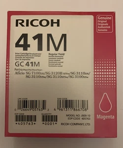 Original Ricoh GC 41M Magenta Ink Cartridge SG 7100DN 3120 3110 3100 Exp 05 2019 - Picture 1 of 2