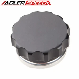 NEW 1.5" 38.1mm Weld On Filler Neck And Cap Oil, Fuel, Water Tank Aluminum Black - Bild 1 von 4