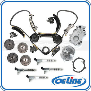 Timing Chain Kit Oil Water Pump for 04-06 GM Buick Cadillac CTS SRX 3.6L w/ VVT