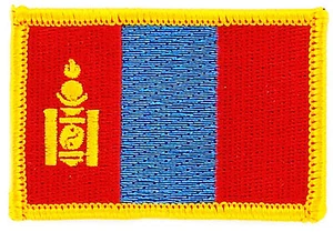 FLAG PATCH PATCHES MONGOLIA IRON ON COUNTRY EMBROIDERED WORLD SMALL - Bild 1 von 1