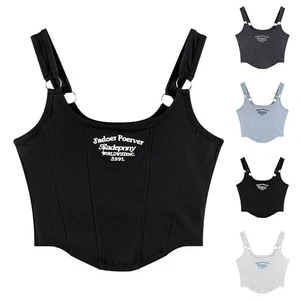 Breathable womens vest with chest pad summer style adjustable shoulder straps - Picture 1 of 14