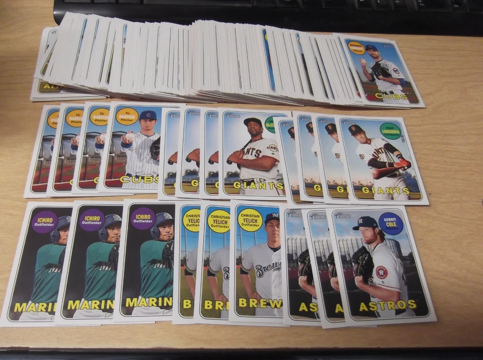 LOTE DE (111) 2018 TOPPS HERITAGE BÉISBOL ALTO NÚMERO SP'S CON ICHIRO SUZUKI+ Foto 1 de 1