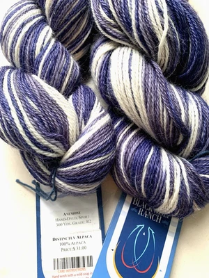 2 - ALPACA Yarn - BLACK WOLF RANCH - ANEMONE - 300 yds - Sport Weight -  USA - Image 1 of 4