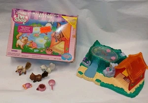Vintage Littlest Pet Shop Water Garden Kitties Tested Lights Up - Picture 1 of 16